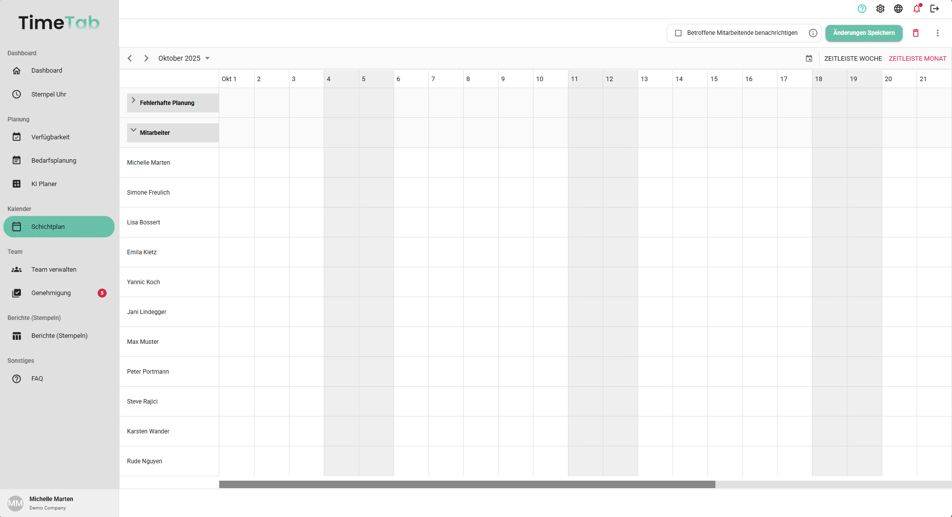 Schichtplan mit KI